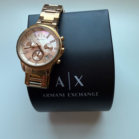 Armani Exchange Accessories - Armani Exchange Rose Gold Chronograph Watch